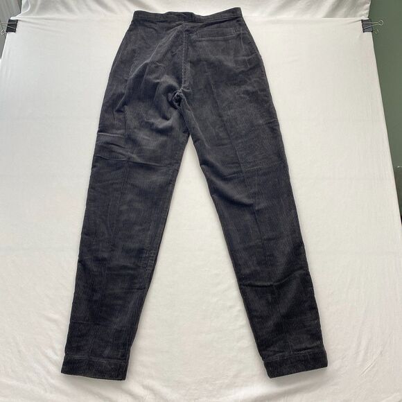 VTG Gap Corduroy Pants Gray Cotton Blend High Rise 80s Womens 13/14 - Picture 2 of 11